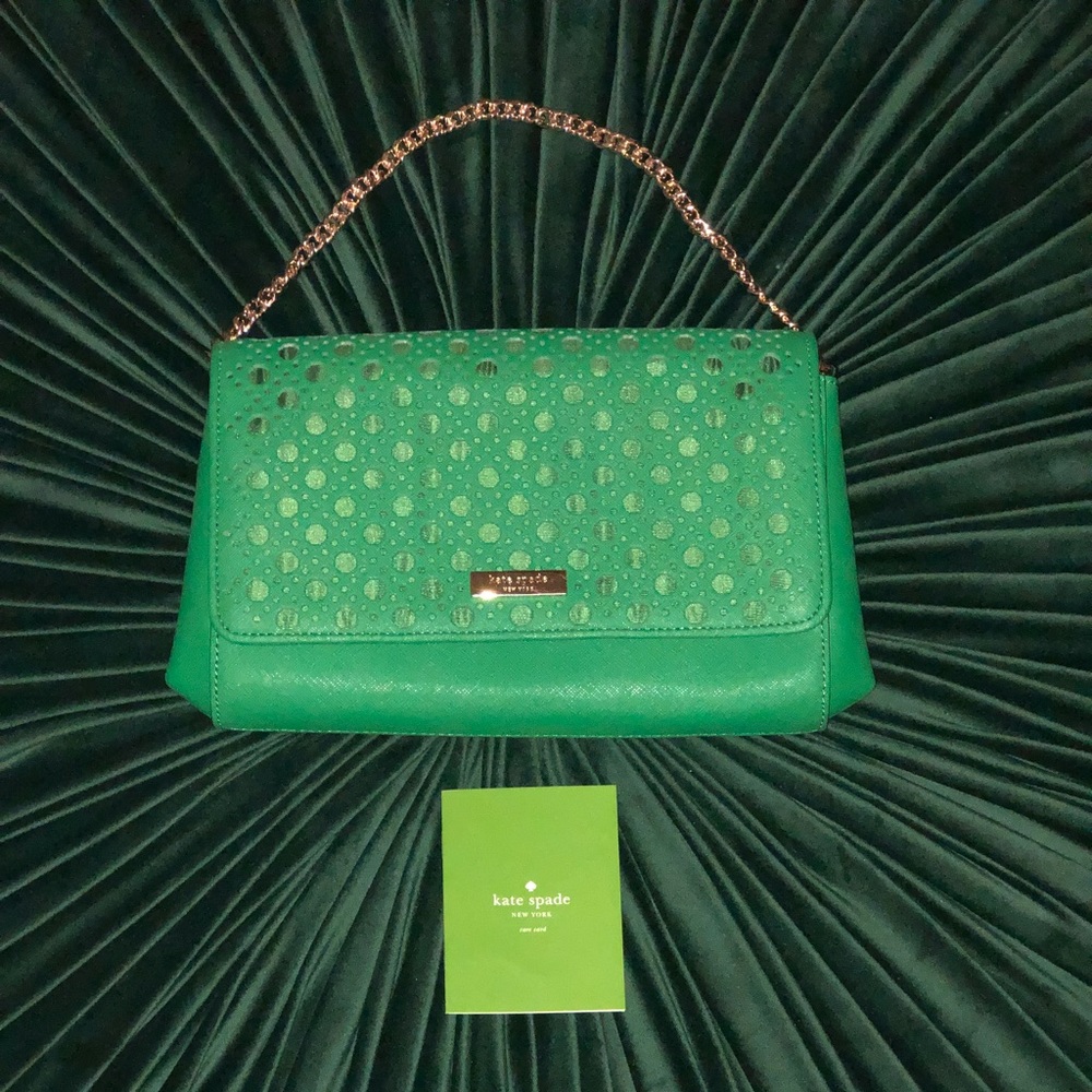 NWT Kelly Green Kate Spade Purse Clutch/Crossbody
